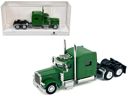 Peterbilt 389 Truck Tractor with Sleeper Cab Green 1/87 (HO) Scale Plastic Model Car by HO Logistics