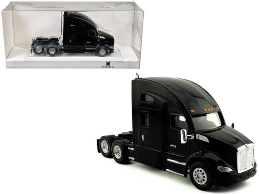 Kenworth T680 Sleeper Cab Black 1/87 (HO) Plastic Model Car by HO Logistics
