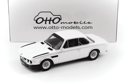 Otto Mobile BMW 3.0 CSL 1:18 Diecast — Chamonix White
