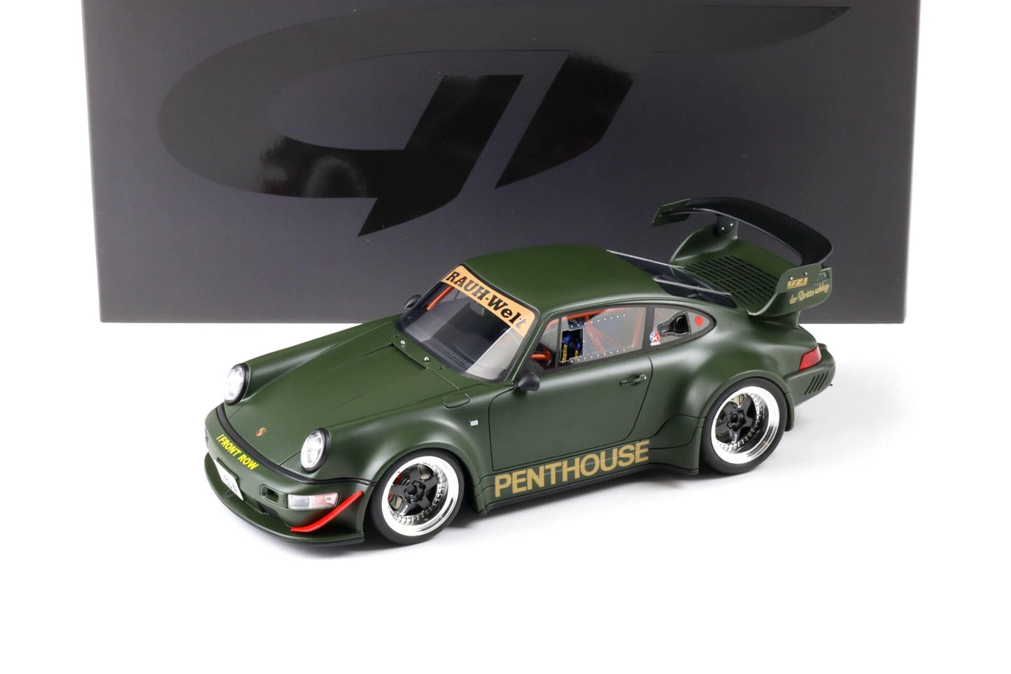 GT Spirit 2008 Porsche 911 964 RWB (Penthouse) Matte Army Green 1:18