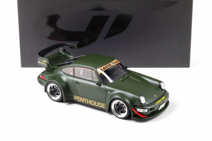 GT Spirit 2008 Porsche 911 964 RWB (Penthouse) Matte Army Green 1:18
