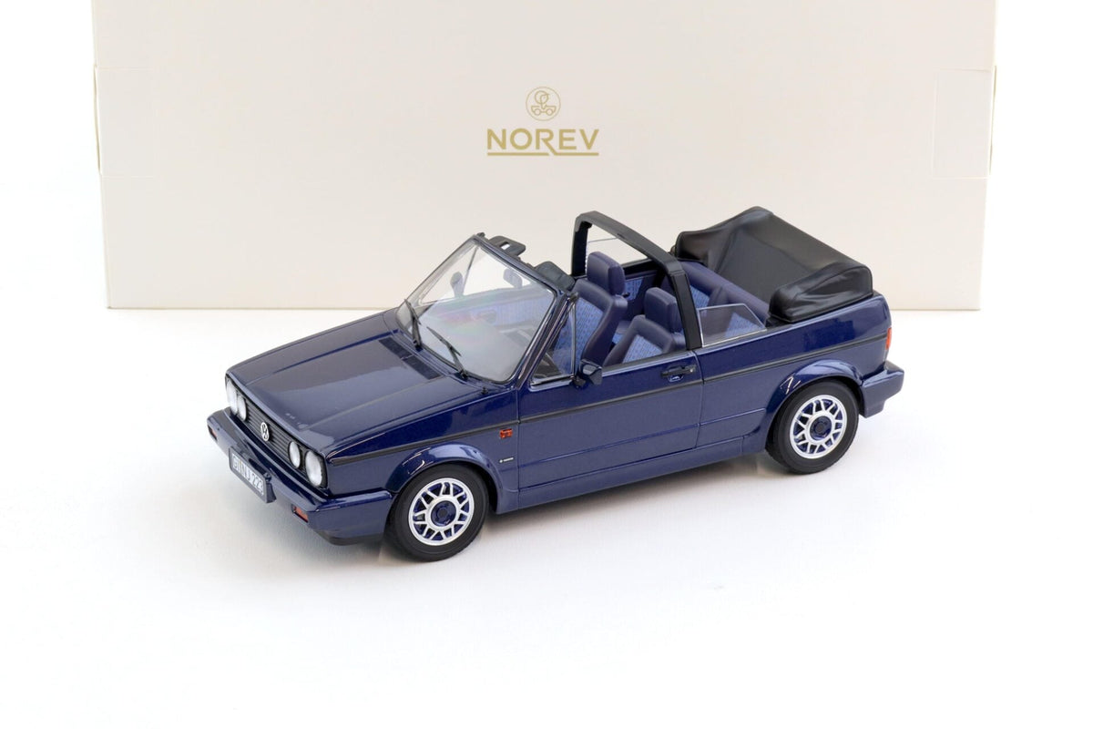 Norev 1992 Volkswagen Golf MK I Cabriolet Inca Blue 1:18