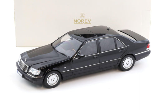 Norev 1997 Mercedes-Benz S600 S-Class (W140) Black 1:18