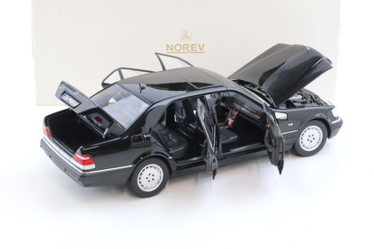 Norev 1997 Mercedes-Benz S600 S-Class (W140) Black 1:18