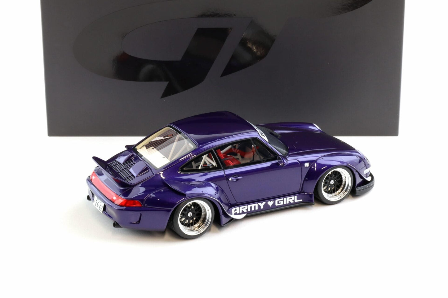 GT Spirit 2015 Porsche 993 RWB "Army Girl" Purple Metallic 1:18