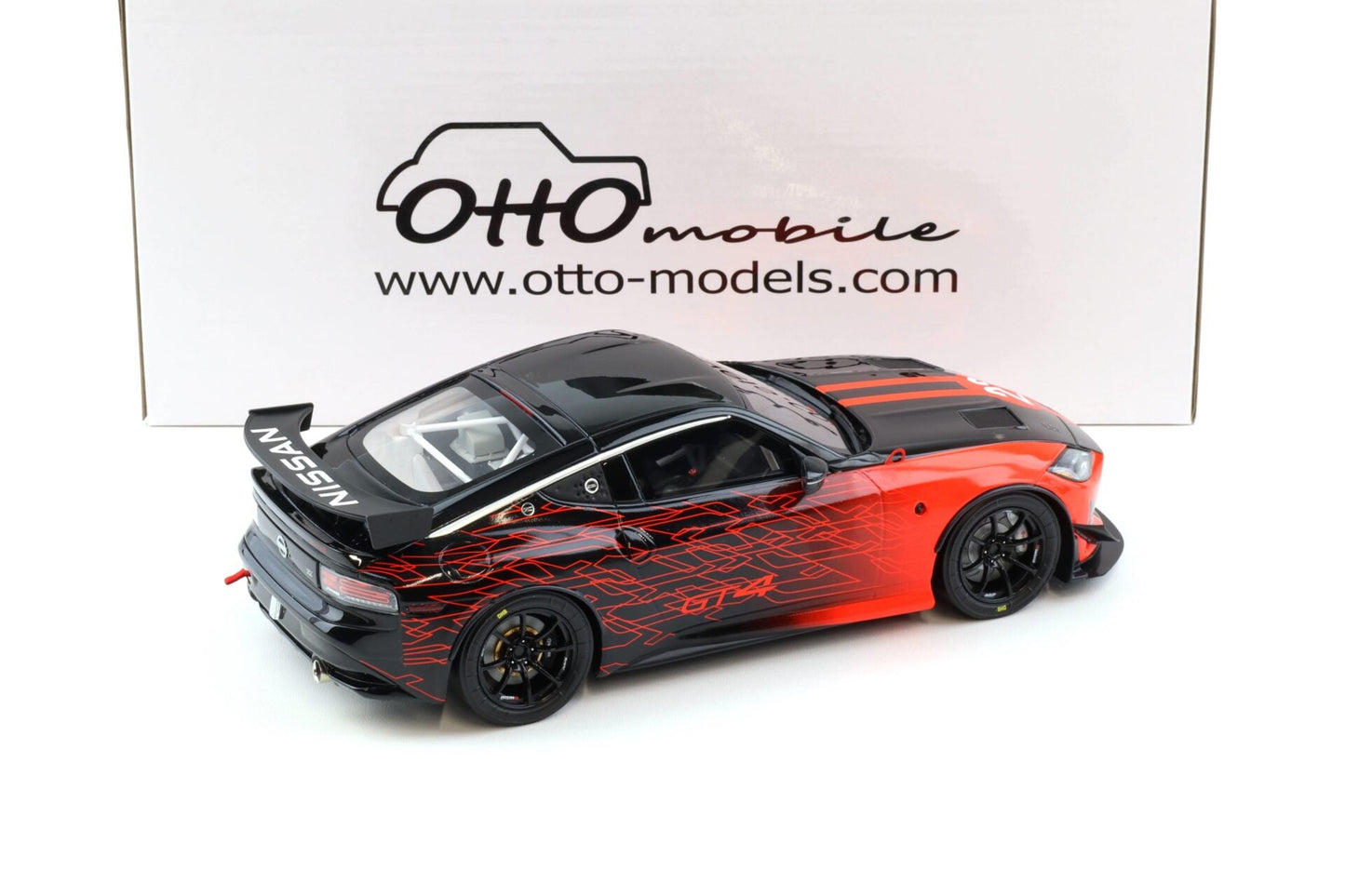 Otto 2022 Nissan 400 Z GT4 #23 SEMA Show 2022 Black and Red 1:18