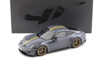 GT Spirit 2025 Porsche 911 992.2 GT3 Touring Slate Grey Neo w/ Gold Wheels & Stripe 1:18