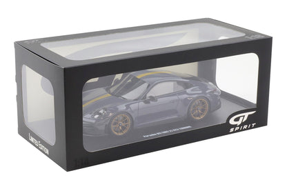GT Spirit 2025 Porsche 911 992.2 GT3 Touring Slate Grey Neo w/ Gold Wheels & Stripe 1:18