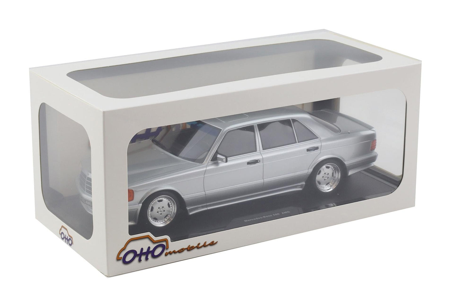 Otto Mobile Mercedes-Benz 560 SEL AMG 1:18 Diecast — Brilliant Silver
