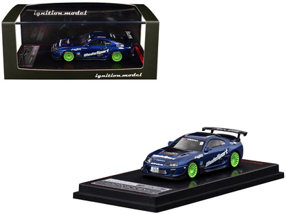 Ignition Model Toyota Supra JZA80 RZ #9 WedsSport Blue Metallic 1:64