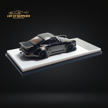 MC Porsche RWB 930 Chrome Gunmetal Gray 1:64