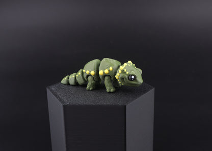 3D Printed Mini Reptile and Amphibian Fidget Toy Set – Articulated Classroom Reward Gift