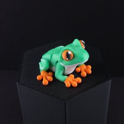 3D Printed Mini Reptile and Amphibian Fidget Toy Set – Articulated Classroom Reward Gift