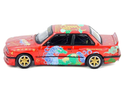 INNO64 BMW E30 Pandem Rocket Bunny CNY 2026 Year of the Horse Red 1:64