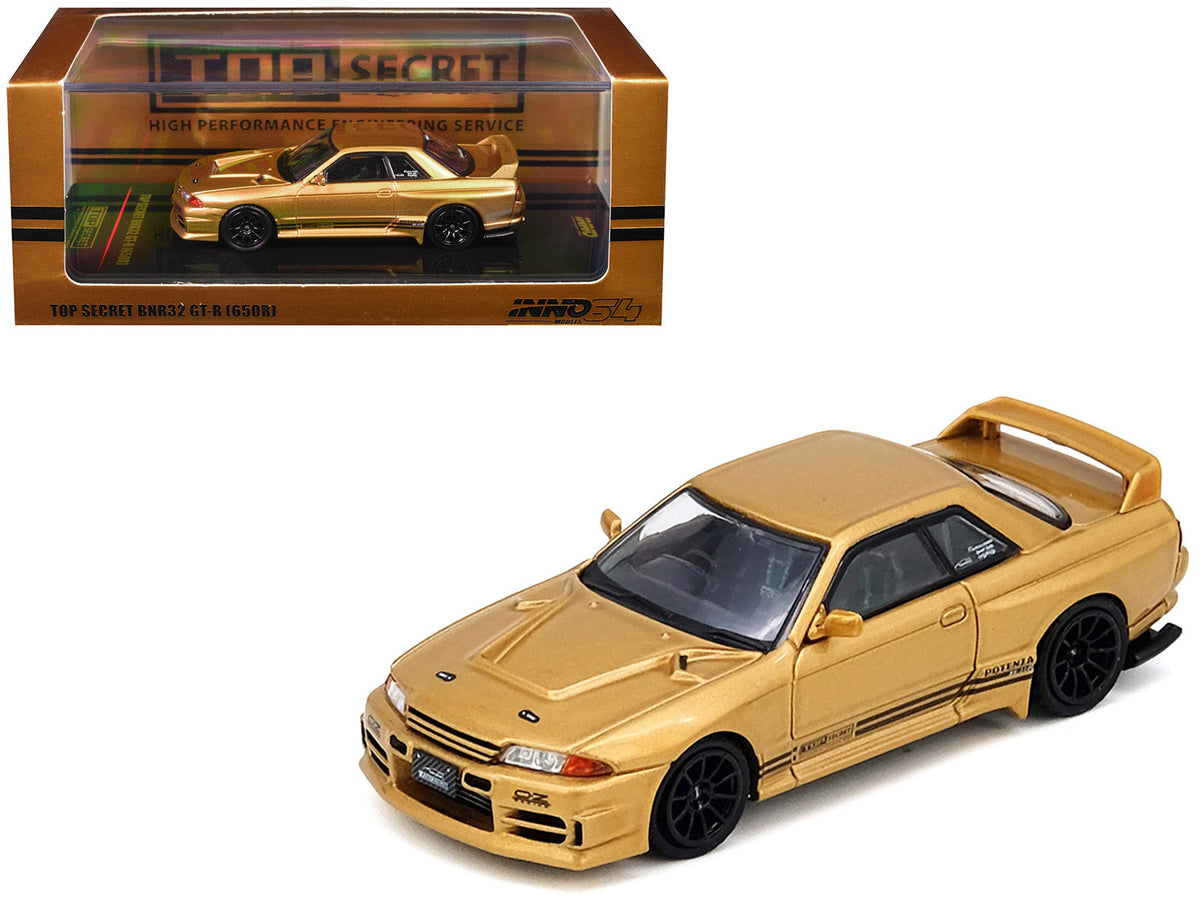 INNO64 Nissan Skyline GT-R R32 BNR32 Top Secret 650R Gold Metallic 1:64