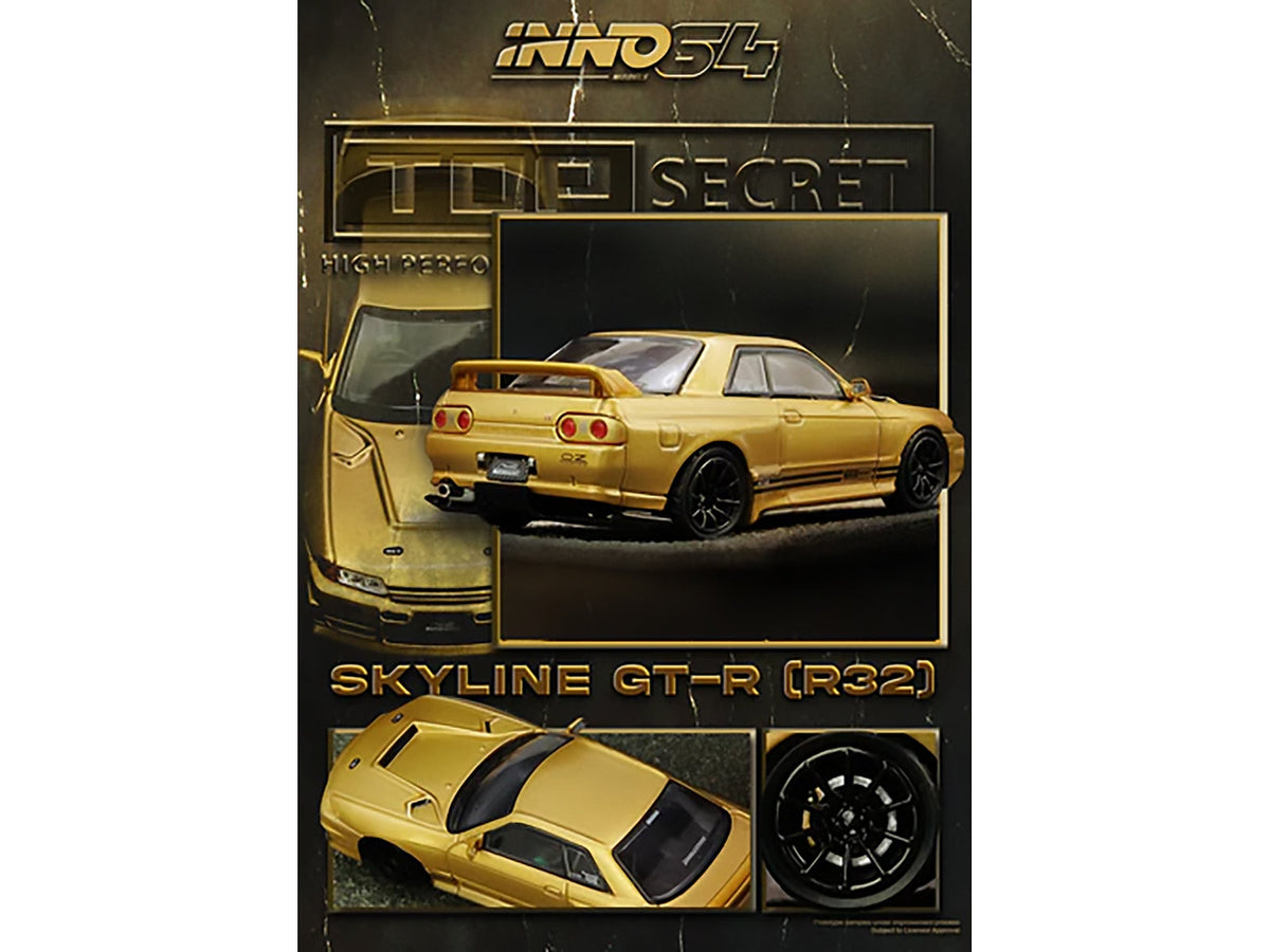 INNO64 Nissan Skyline GT-R R32 BNR32 Top Secret 650R Gold Metallic 1:64