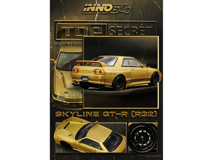 INNO64 Nissan Skyline GT-R R32 BNR32 Top Secret 650R Gold Metallic 1:64