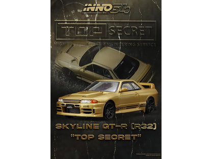 INNO64 Nissan Skyline GT-R R32 BNR32 Top Secret 650R Gold Metallic 1:64