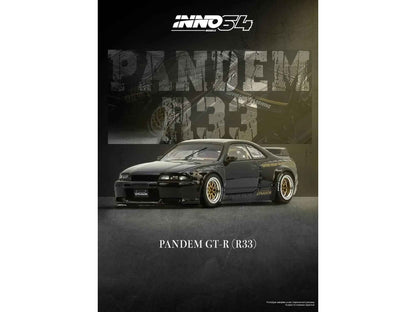 INNO64 Nissan Skyline GT-R R33 BCNR33 Pandem Rocket Bunny Black 1:64