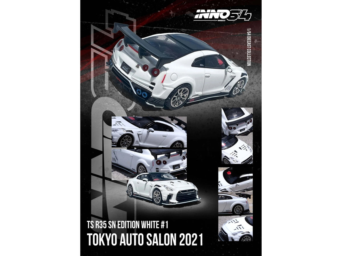INNO64 Nissan GT-R R35 Top Secret Tokyo Auto Salon 2021 White 1:64