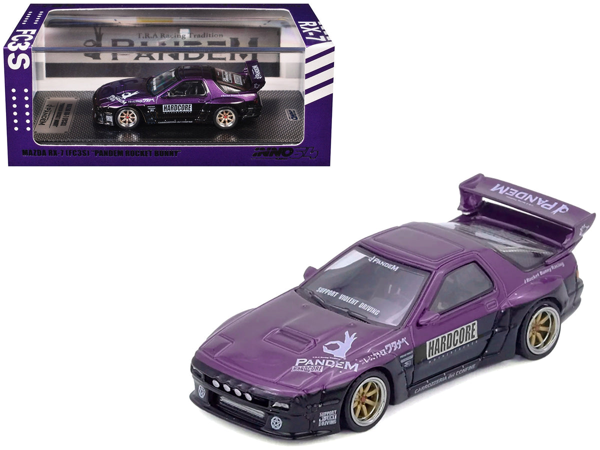 INNO64 Mazda RX-7 FC3S Pandem Rocket Bunny Purple Metallic 1:64