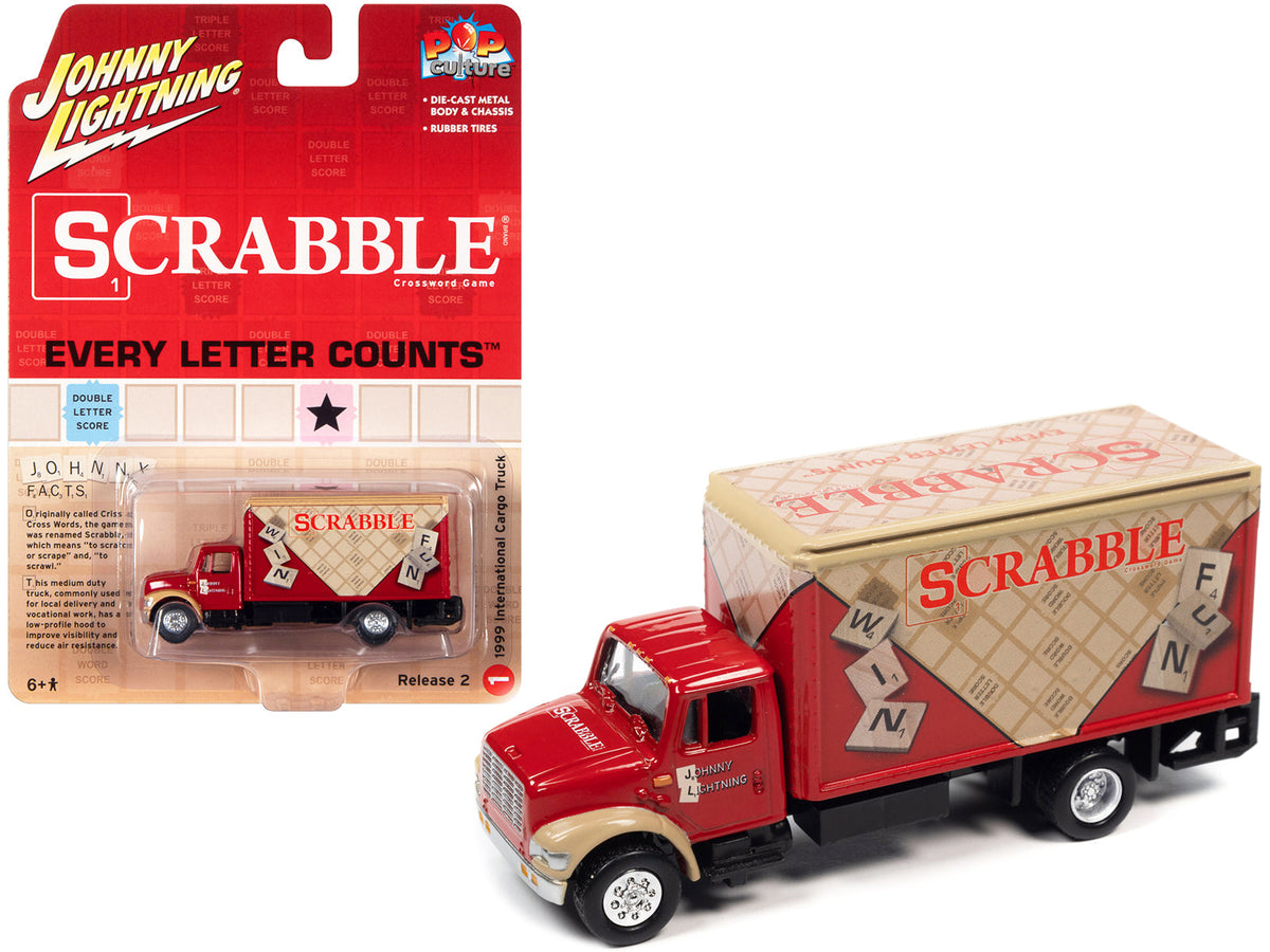Johnny Lightning 1999 Intl Cargo Truck Scrabble 1:64