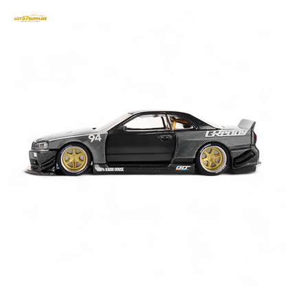 (Pre-Order) Kaido House x Mini GT Nissan Skyline GT-R R34 Kaido Works GReddy V2 1:64