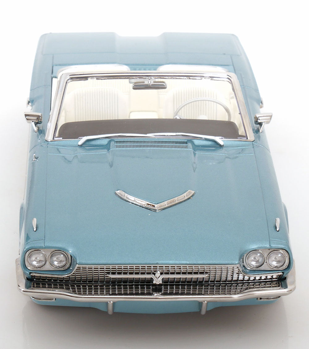 KK Scale 1966 Ford Thunderbird Convertible "Thelma & Louise" Light Blue Metallic 1:18