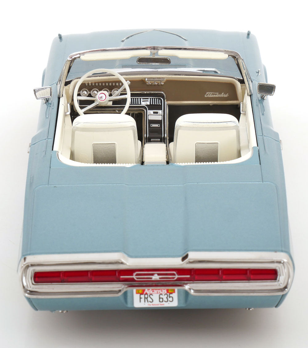 KK Scale 1966 Ford Thunderbird Convertible "Thelma & Louise" Light Blue Metallic 1:18