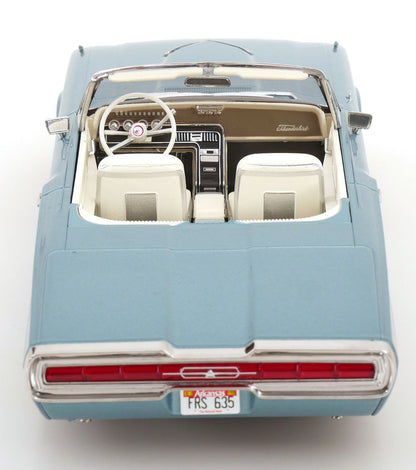 KK Scale 1966 Ford Thunderbird Convertible "Thelma & Louise" Light Blue Metallic 1:18