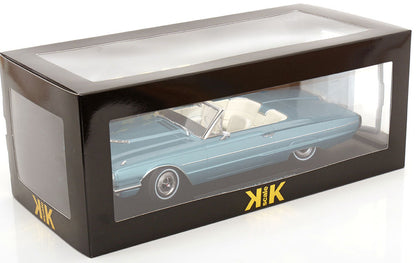 KK Scale 1966 Ford Thunderbird Convertible "Thelma & Louise" Light Blue Metallic 1:18