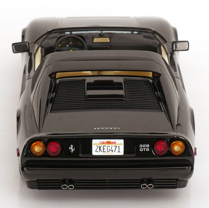 KK Scale 1985 Ferrari 328 GTS US Version Miami Vice Black 1:18