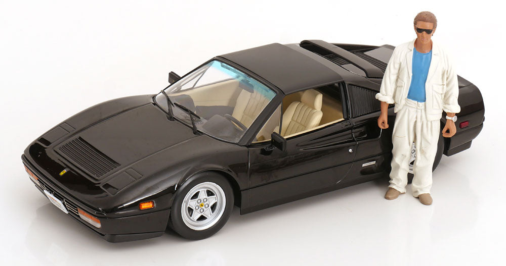 KK Scale 1985 Ferrari 328 GTS US Version Miami Vice Black 1:18