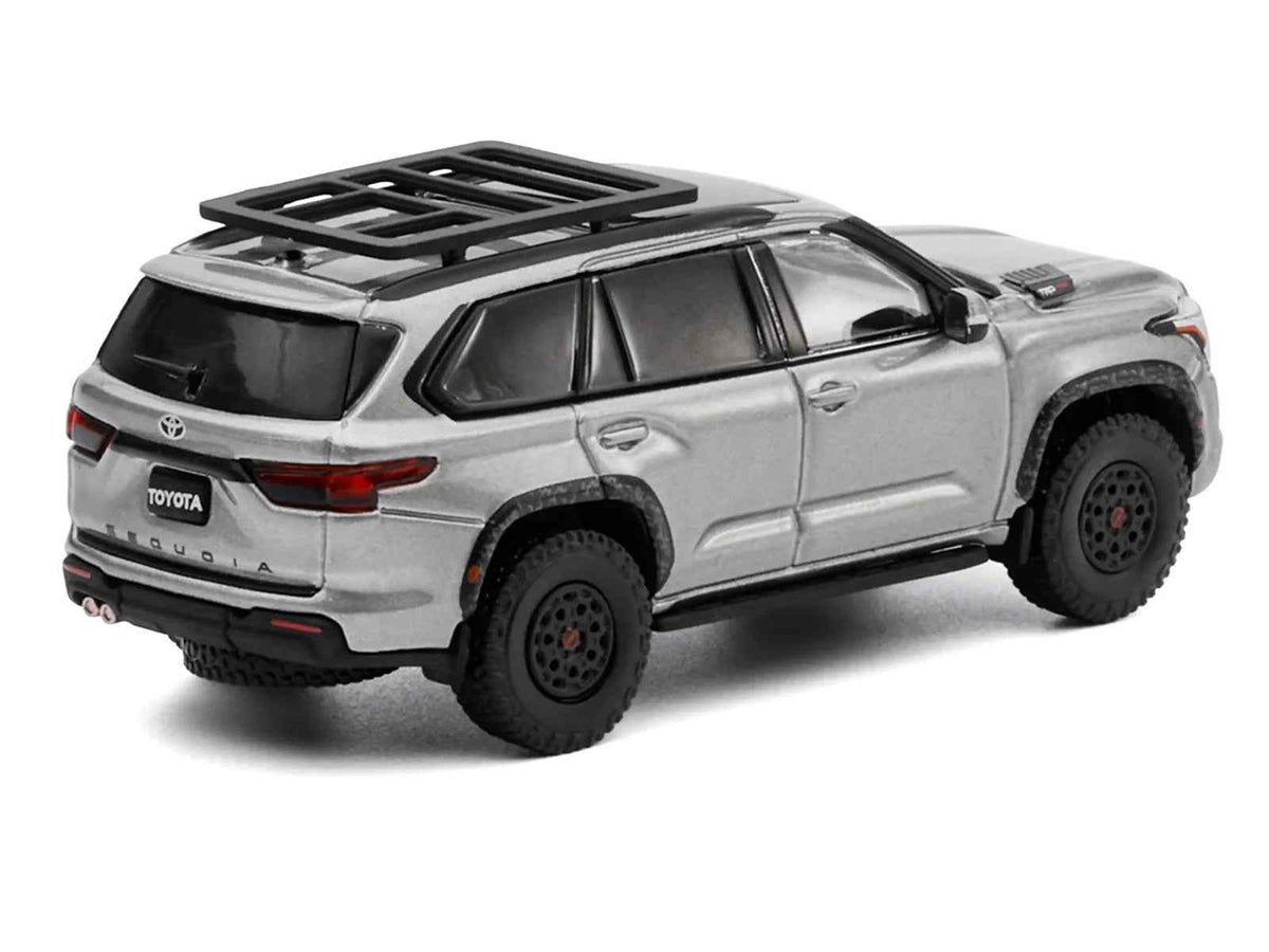 GCD Toyota Sequoia TRD Pro Silver Metallic Roof Rack 1:64