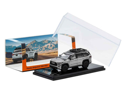 GCD Toyota Sequoia TRD Pro Silver Metallic Roof Rack 1:64