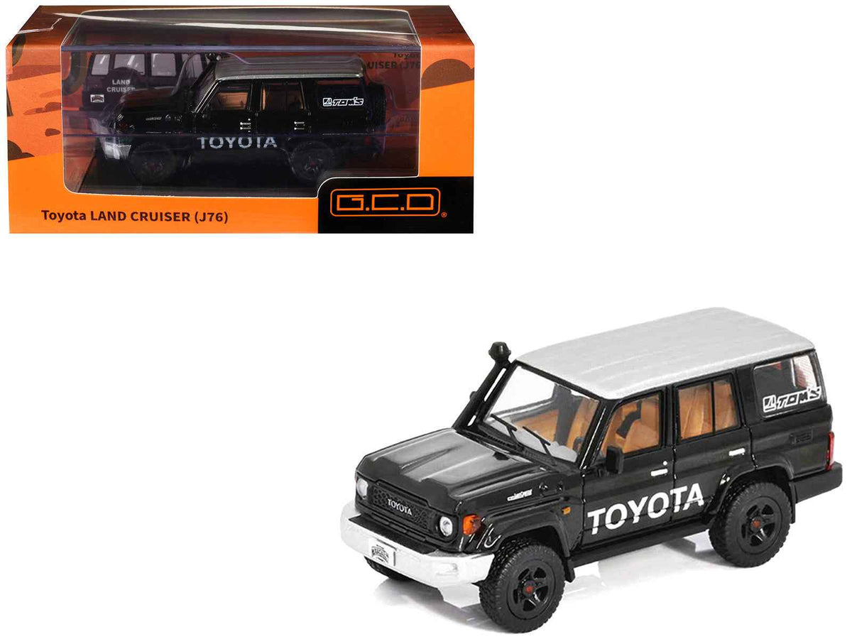 GCD Toyota Land Cruiser J76 Black Silver Metallic Top 1:64