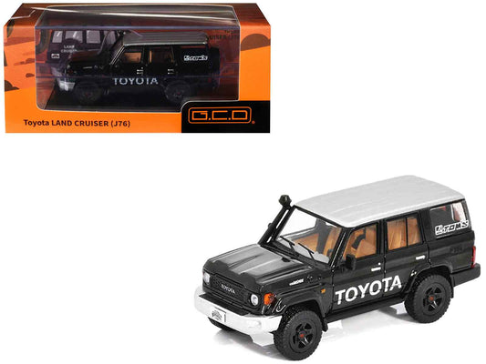 GCD Toyota Land Cruiser J76 Black Silver Metallic Top 1:64