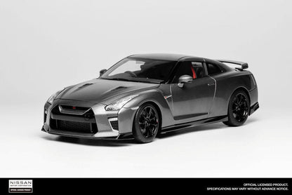 Motorhelix 2020 Nissan Skyline GT-R R35 Nismo Track Edition Dark Metal Grey 1:18
