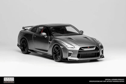 Motorhelix 2020 Nissan Skyline GT-R R35 Nismo Track Edition Dark Metal Grey 1:18