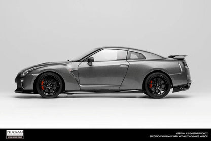 Motorhelix 2020 Nissan Skyline GT-R R35 Nismo Track Edition Dark Metal Grey 1:18