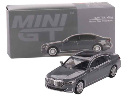 Mini GT BMW 750Li xDrive Bernina Gray 1:64 Diecast