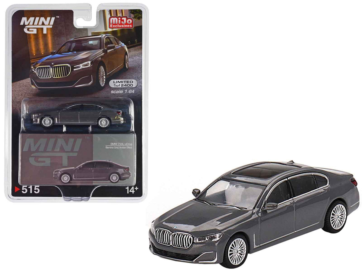 Mini GT BMW 750Li xDrive Bernina Gray 1:64 Diecast