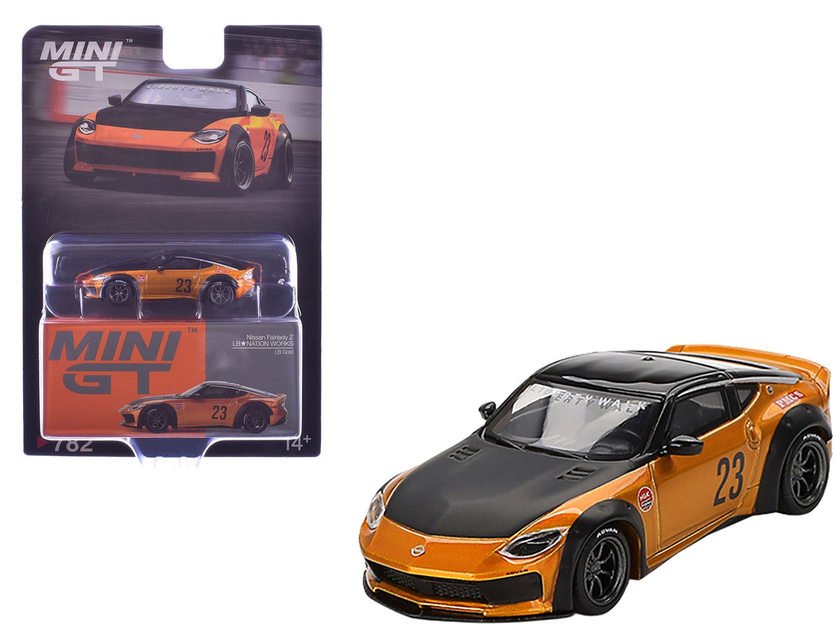 Mini GT Nissan Fairlady Z LB-NATION Gold 1:64