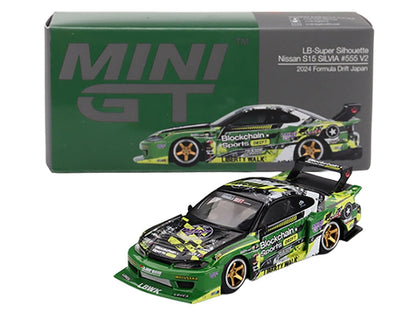 Mini GT Nissan S15 LBWK Fausto #555 V2 2024 1:64