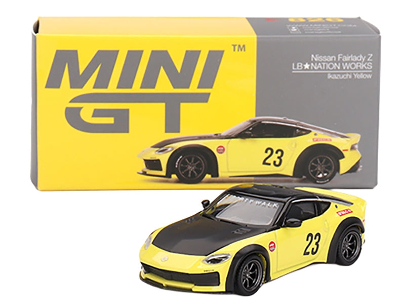 Mini GT Nissan Z LB-Nation Ikazuchi Yellow 1:64
