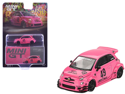 Mini GT Abarth 595 #49 LB-Works Pink 1:64