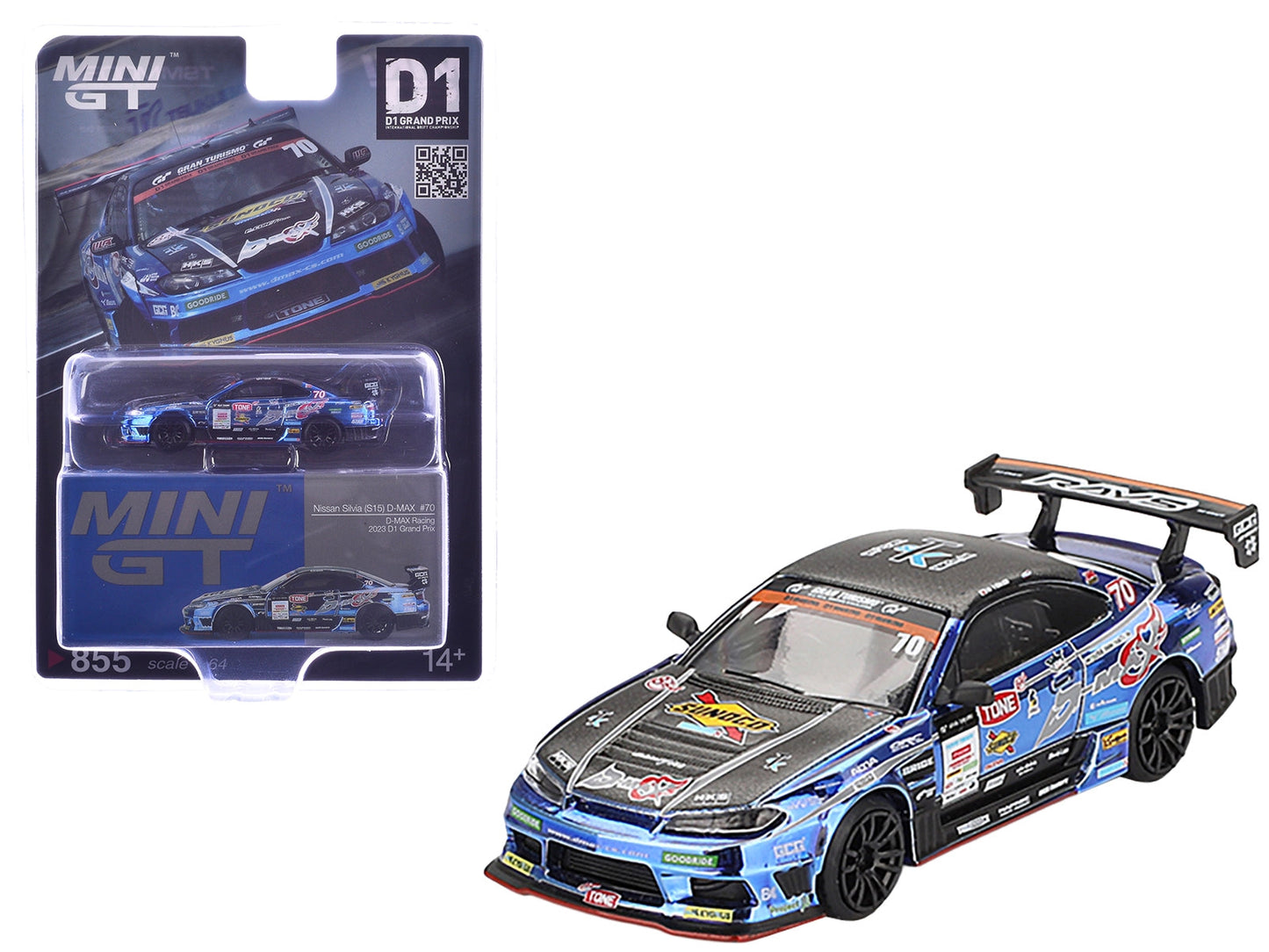 Mini GT Nissan S15 Silvia D-MAX #70 D1 GP 1:64