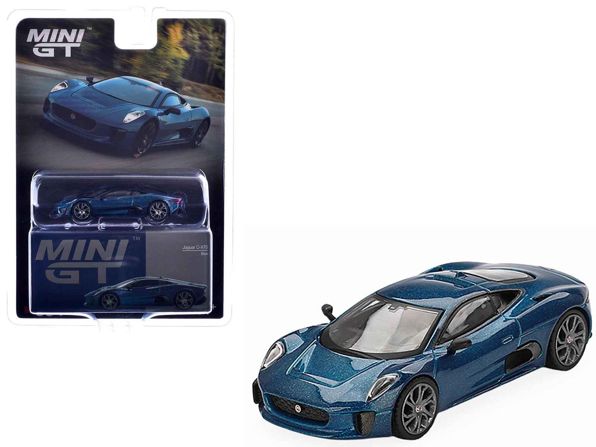 Mini GT Jaguar C-X75 Blue Metallic 1:64 Diecast