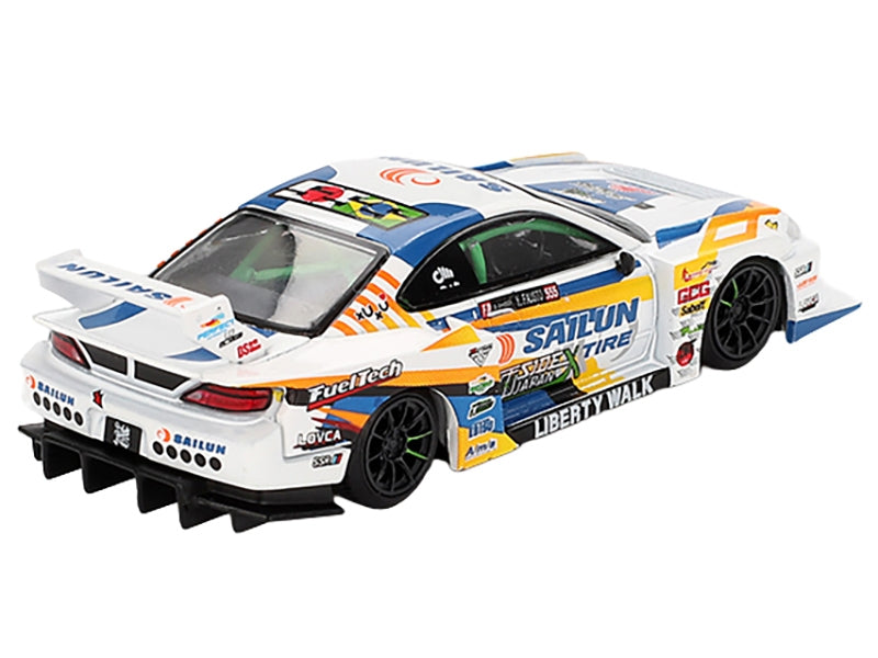 Mini GT Nissan S15 LBWK Fausto #555 FD Japan 1:64