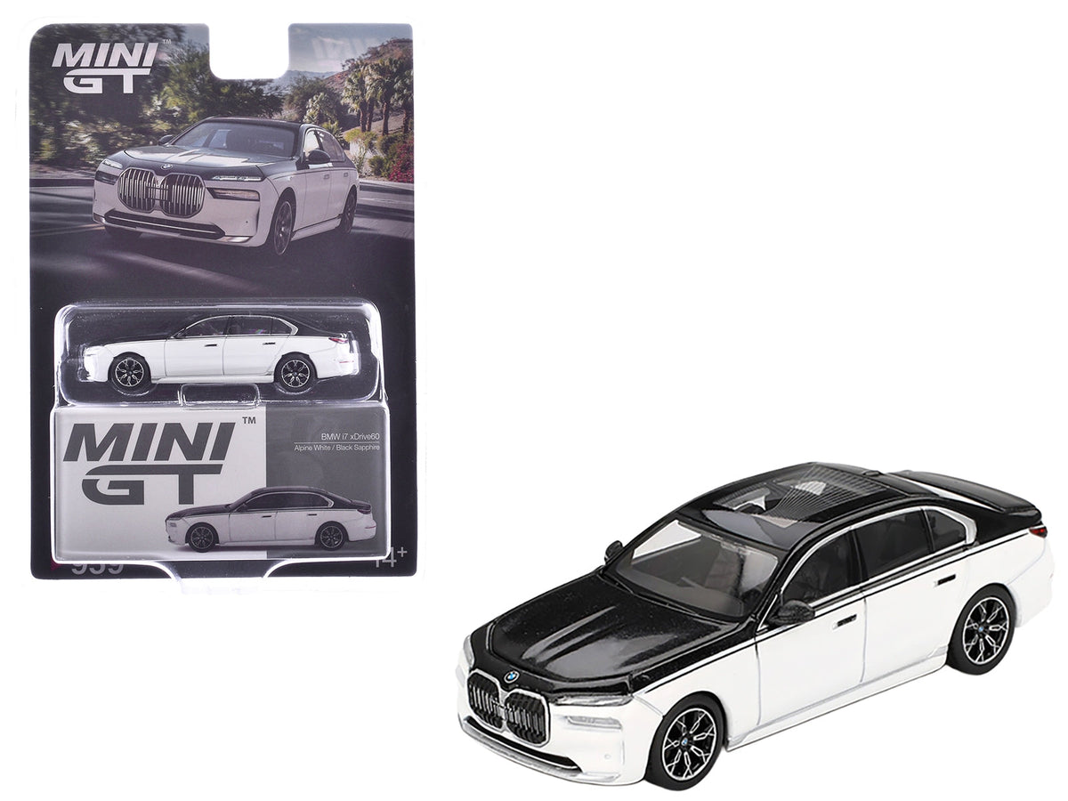 Mini GT BMW i7 xDrive60 Alpine White 1:64 Diecast